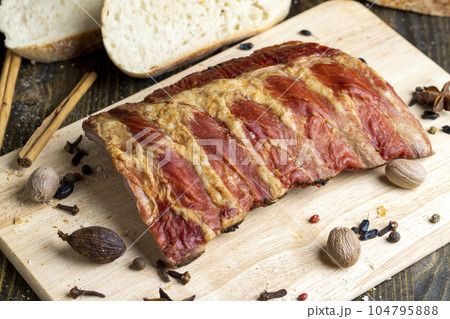 Boiled pork ribs with spices Boiled pork ribs with spices 104795888