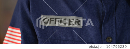 Woman or man officer police uniform, safety control policeman Woman or man officer police uniform, safety control policeman 104796229