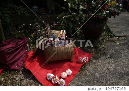 鳥取　四季の散歩　用瀬の流し雛 104797166