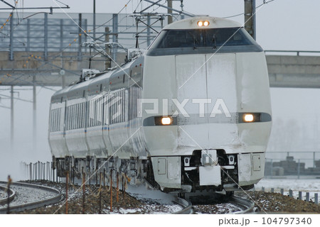 北陸本線 加賀笠間ー美川 JR西日本 683系 S05編成(金沢) しらさぎ 北陸本線 加賀笠間ー美川 JR西日本 683系 S05編成(金沢) しらさぎ 104797340