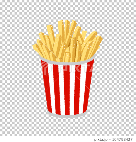 屋台のフライドポテトのイラスト 104798427
