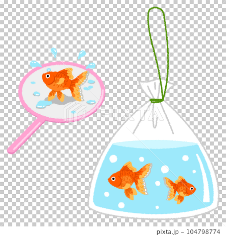 金魚すくいのイラスト 104798774