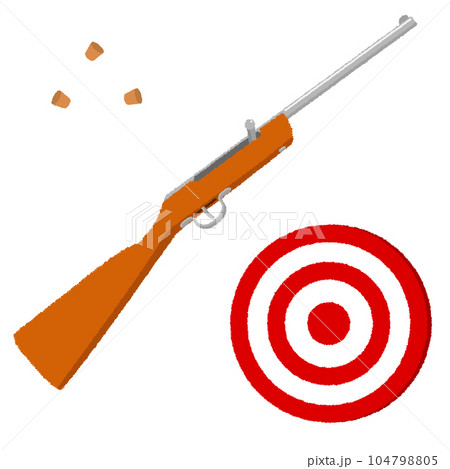射的のイラスト 104798805