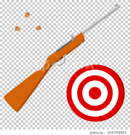 射的のイラスト 104798805