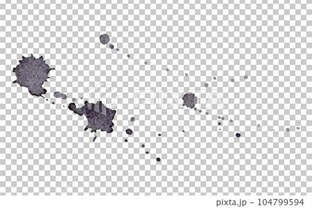 Dark black abstract watercolor texture stain with splashes, blot and splatters. Modern creative watercolor background for trendy design. Hand drawn illustration for package, juice pack, card, banner Dark black abstract watercolor texture stain with splashes, blot and splatters. Modern creative watercolor background for trendy design. Hand drawn illustration for package, juice pack, card, banner 104799594