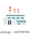 Industry ecology factory manufacture building. Vector illustration cartoon. 104799768