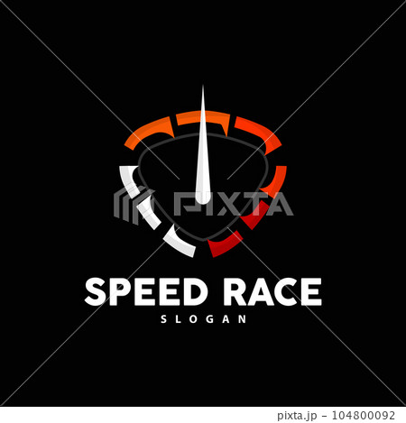 Speedometer Logo, Vector Fast and Speed RPM Automotive, Design For Speed And Repair Workshop 104800092
