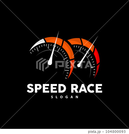 Speedometer Logo, Vector Fast and Speed RPM Automotive, Design For Speed And Repair Workshop 104800093