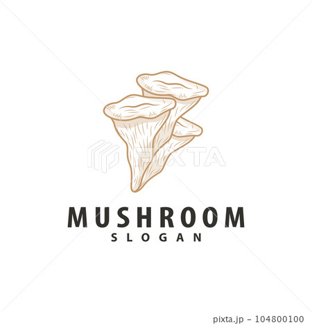 Mushroom Logo, Retro Minimalist Design, Food Vector, Mushroom Plant, Icon Illustration Symbol Mushroom Logo, Retro Minimalist Design, Food Vector, Mushroom Plant, Icon Illustration Symbol 104800100