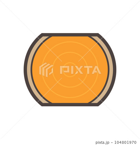 Log wood or timber vector icon design. 104801970