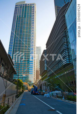 東京 東京都再開発 複合施設の麻布台ヒルズなど超高層ビルの風景 東京 東京都再開発 複合施設の麻布台ヒルズなど超高層ビルの風景 104804524