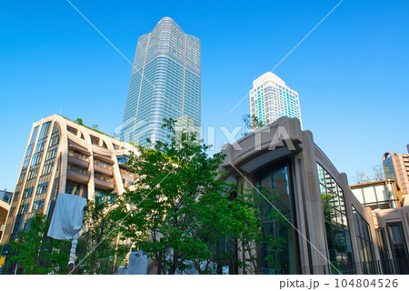 東京 東京都再開発 複合施設の麻布台ヒルズなど超高層ビルの風景 東京 東京都再開発 複合施設の麻布台ヒルズなど超高層ビルの風景 104804526