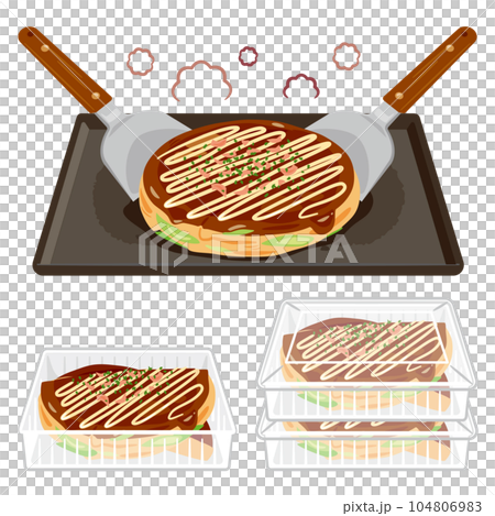 Teppanyaki Okonomiyaki 104806983
