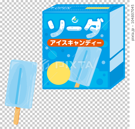 蘇打冰棒和盒子 104807045