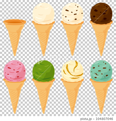 cone ice set 104807046