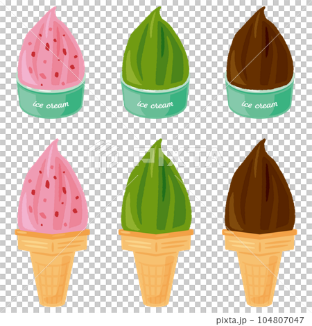 Cup and cone gelato set 2 104807047