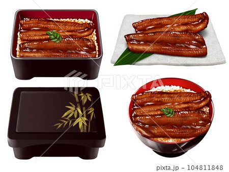 鰻 うな重 うな丼 蒲焼き 土用の丑の日 鰻 うな重 うな丼 蒲焼き 土用の丑の日 104811848