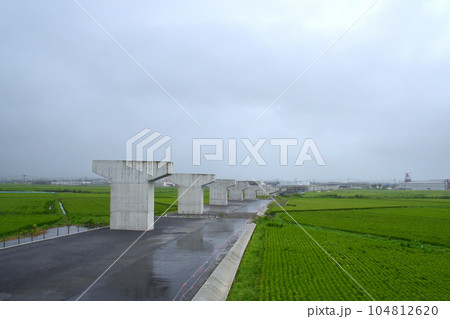 雨模様の肥薩おれんじ鉄道、出水駅から湯浦駅までの車窓風景(2022年) 104812620