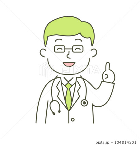 アドバイスする医者のイラスト 104814501