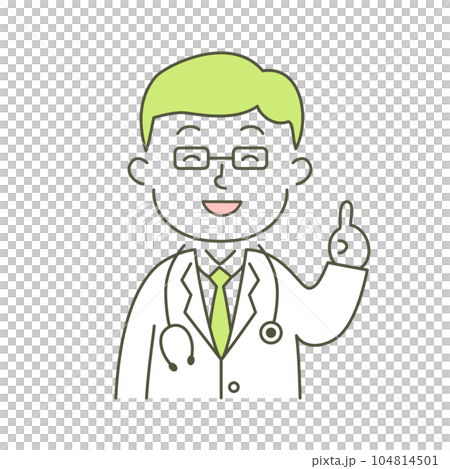 Illustration of a doctor giving advice 104814501
