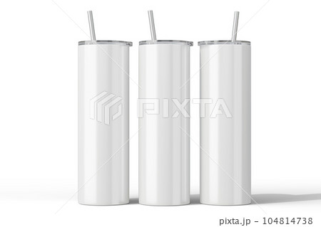Skinny 20 oz tumbler for sublimation. 3d rendering Skinny 20 oz tumbler for sublimation. 3d rendering 104814738