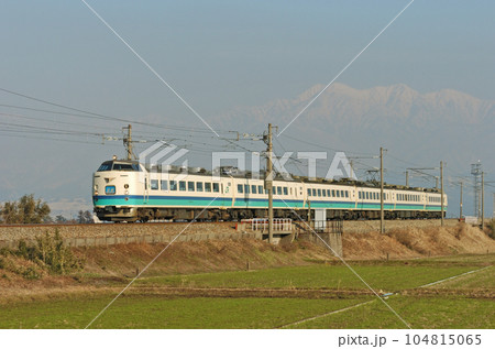 北陸本線　水橋ー東富山　JR東日本　485系　T16編成（新潟）　北越 104815065