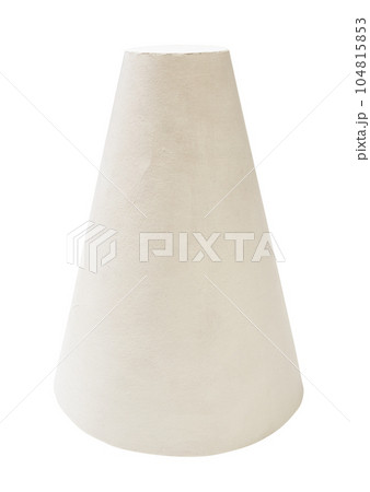 hand-crafted frustum cone shape isolated hand-crafted frustum cone shape isolated 104815853