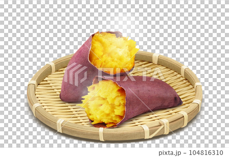 焼き芋 イラスト リアル 104816310