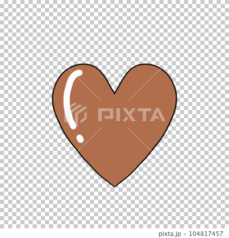 heartbeat Icon, Illustration, Logo,Tangled grungy heart, colour 104817457