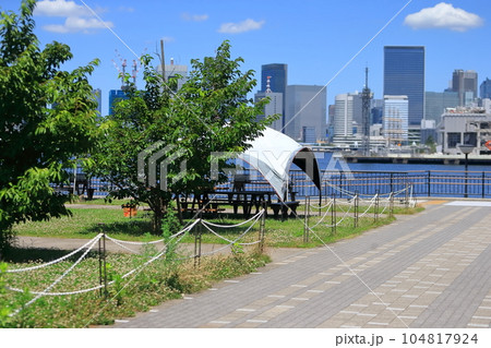 豊洲ぐるり公園の風景(東京都江東区) 豊洲ぐるり公園の風景(東京都江東区) 104817924