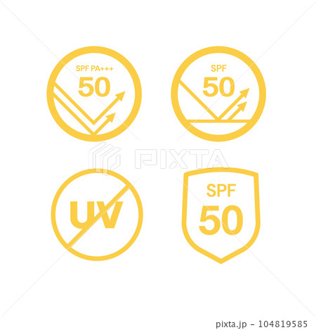 UV protection on white background,bubble shield. Solar protection screen from UV rays 104819585