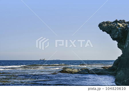 須崎恵比須島より望む相模灘 104820610