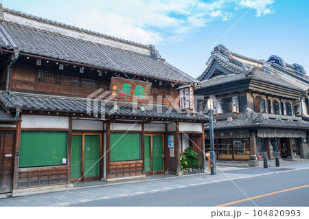 川越蔵造り町並みの風景 蔵造り 一番街商店 埼玉県川越市 川越蔵造り町並みの風景 蔵造り 一番街商店 埼玉県川越市 104820993