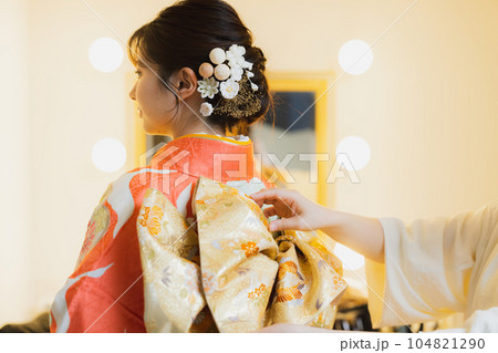 振袖　着付け　メイクルーム 104821290