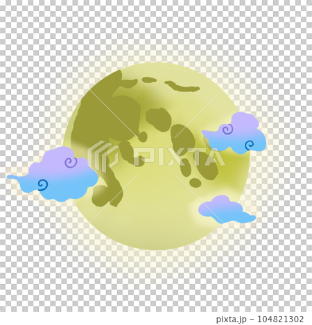 full moon and clouds 104821302