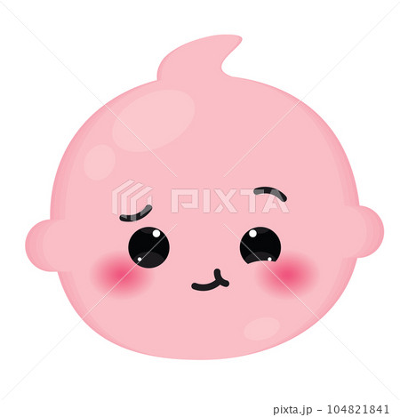 Isolated cute happy baby emoji icon Vector 104821841