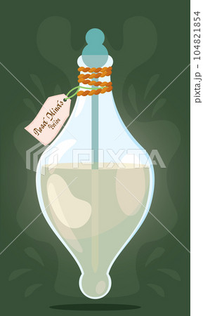 Isolated colored magical read mind potion elixir Vector 104821854