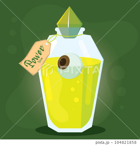 Isolated colored magical power potion elixir Vector Isolated colored magical power potion elixir Vector 104821858