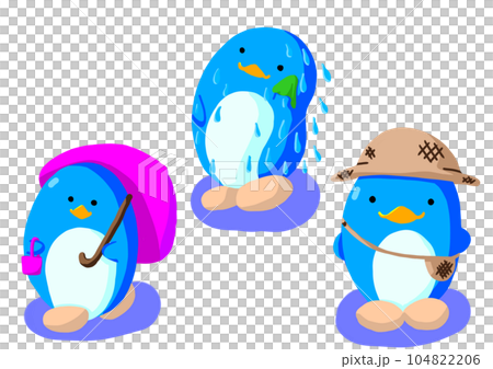summer penguin triplets summer penguin triplets 104822206