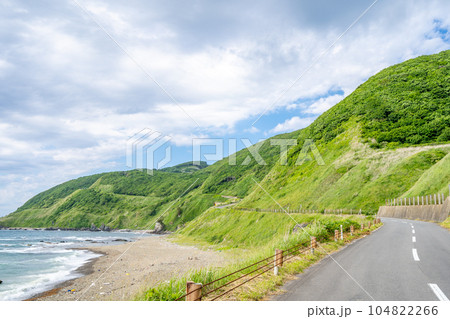 竜泊ライン　津軽半島　海岸線 104822266