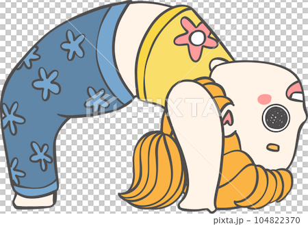 A charming hand drawn cartoon of a kid practicing yoga exercises. This adorable illustration, captures the innocence and joy of children engaging in mindful movement A charming hand drawn cartoon of a kid practicing yoga exercises. This adorable illustration, captures the innocence and joy of children engaging in mindful movement 104822370