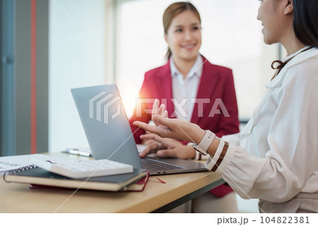 Close up Business team of financial analyze about company's graph profit. finance, strategy, meeting concept Close up Business team of financial analyze about company's graph profit. finance, strategy, meeting concept 104822381