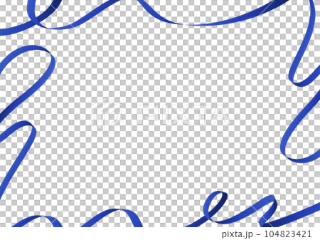 blue ribbon design frame - Stock Illustration [104823421] - PIXTA