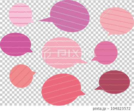 Patterned cute balloon frame set 104823572