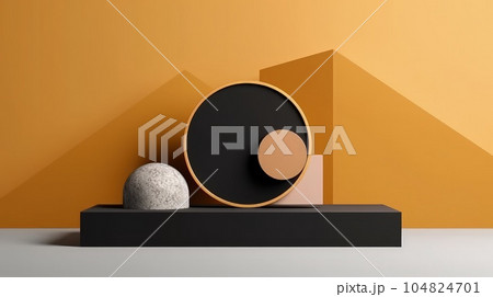 Modern cylinder pedestal podium. Product presentation, Modern cylinder pedestal podium. Product presentation, 104824701