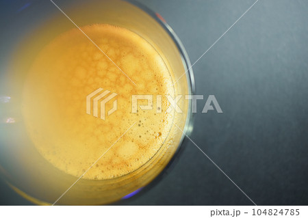 hot black coffee on black table, beverage in the morning 104824785