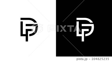 Modern and futuristic DF logo design 104825235