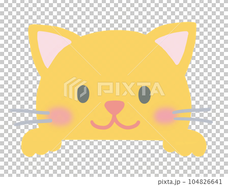 Cat Hyokkori illustration Cat Hyokkori illustration 104826641