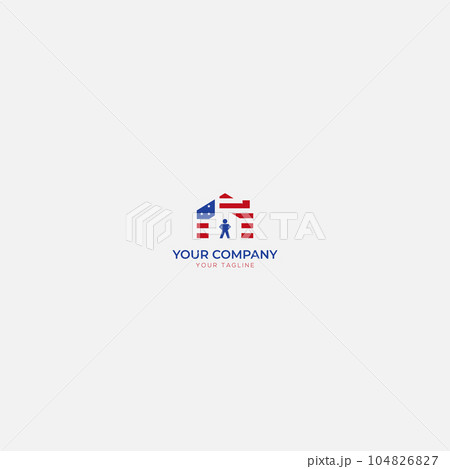 american heroes inspection home logoのイラスト素材 [104826827] - PIXTA