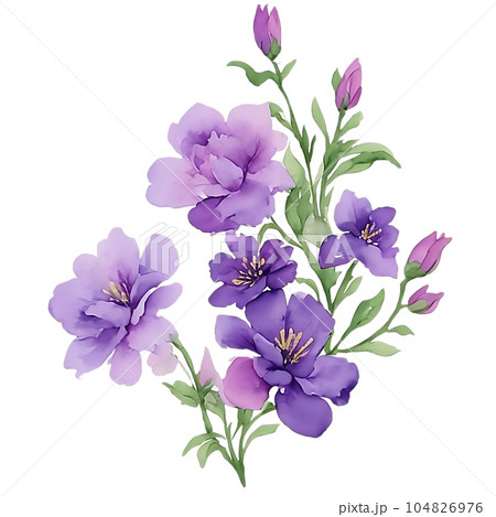 Violet purple flower bouquet 104826976